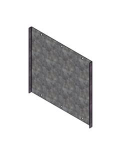 Cover plate f/bag filter